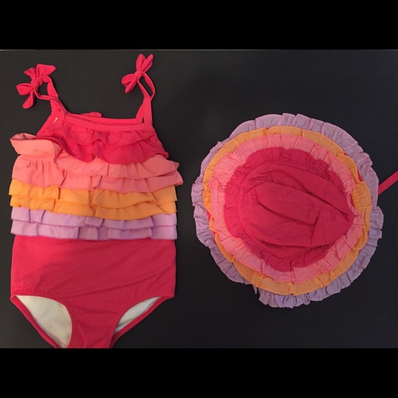 Gymboree Other - Gymboree Size 3T Swimsuit & matching hat